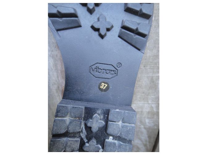 derby Marni chestnut in pelle di cervo taglia 37 Castagno - vista 9