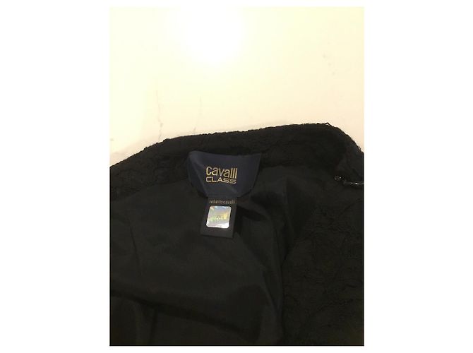 Falda Roberto Cavalli Class negra de viscosa Negro - vista 4