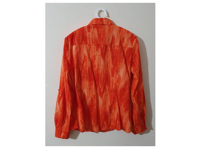 Camisa Michael Kors Naranja de Algodón XL - vista 2