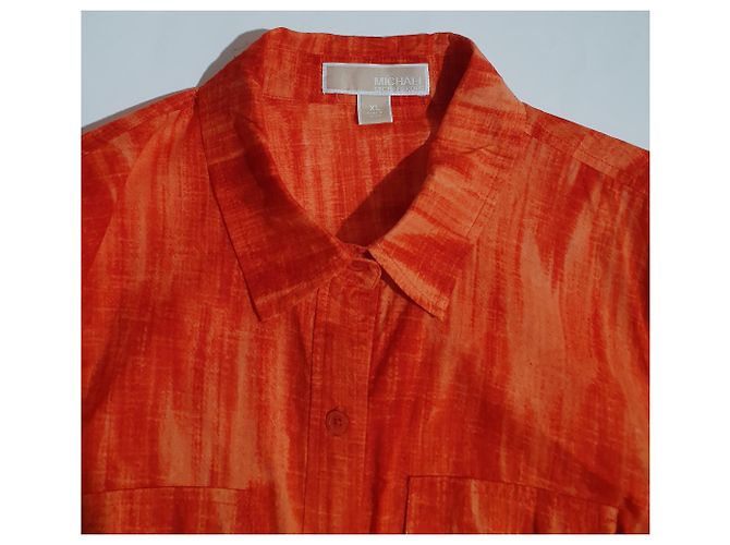 Camisa Michael Kors Naranja de Algodón XL - vista 3
