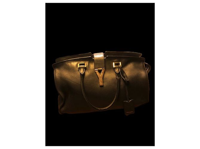 Chyc Borsa a mano Yves Saint Laurent in pelle nera Nero - vista 2