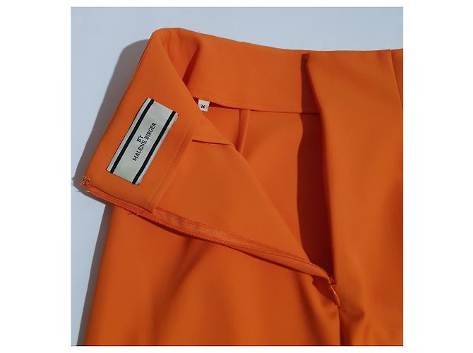 By Malene Birger falda lápiz de crepé elástico naranja - vista 3