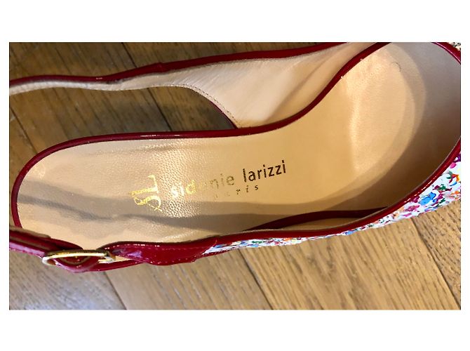 Décolleté Sidonie Larizzi in pelle con paillettes multicolore - vista 6
