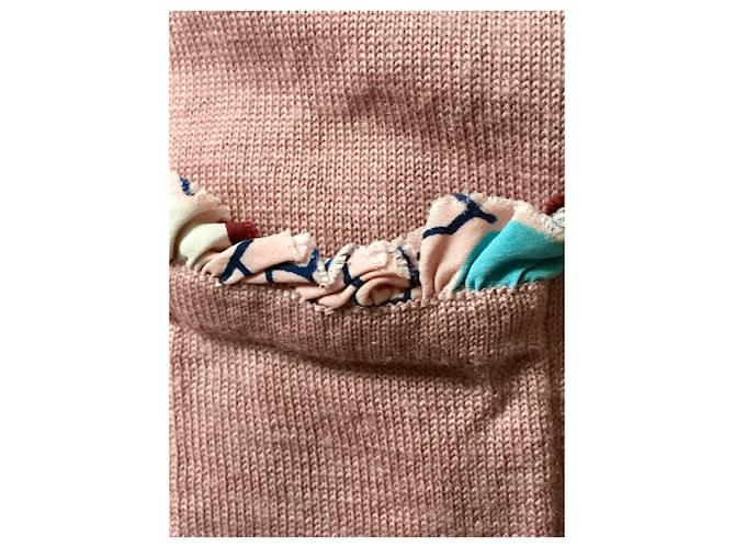 Cacharel Strickjacke Rosa Merinowolle Pink - Ansicht 5