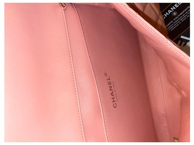 Bolso Chanel Timeless de charol rosa - vista 7