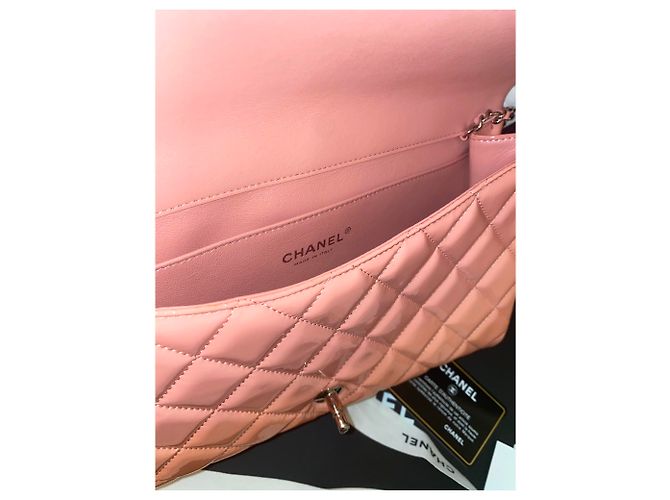 Bolso Chanel Timeless de charol rosa - vista 9