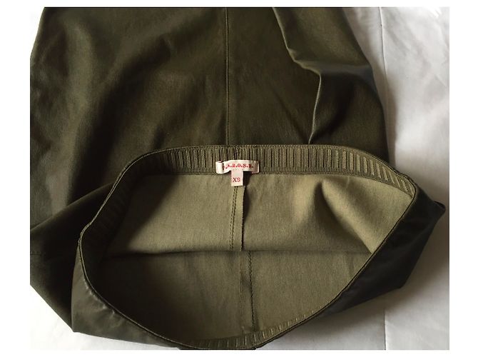 Parosh Gerader Rock ( Bleistift) Khaki - Ansicht 3
