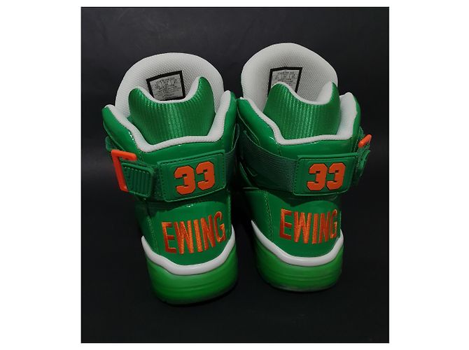 Sneakers alte Patrick Ewing Jelly Bean Patent Verde - vista 4