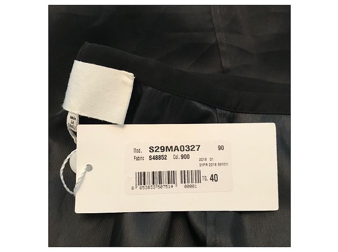 Falda de seda con volantes Maison Martin Margiela Negra - vista 7