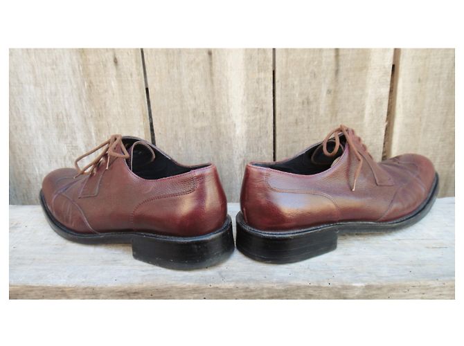 Derby Gucci in pelle marrone scuro 42 IT - vista 6