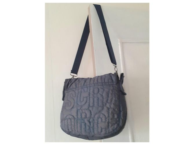 Bolso bandolera Marc Jacobs de lona acolchada azul marino - vista 2