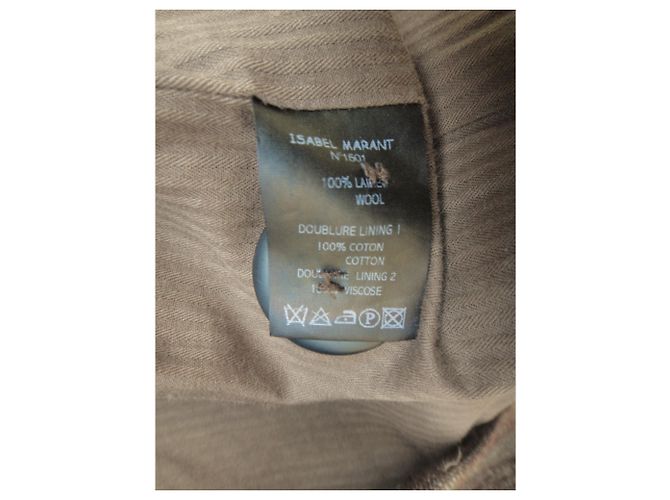 Abrigo Isabel Marant 38 Castaño - vista 2