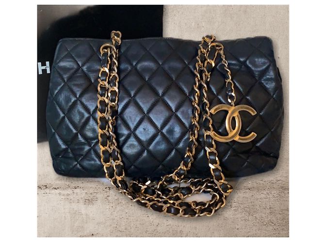 Mademoiselle Chanel Sacolas Preto Dourado - vista 10