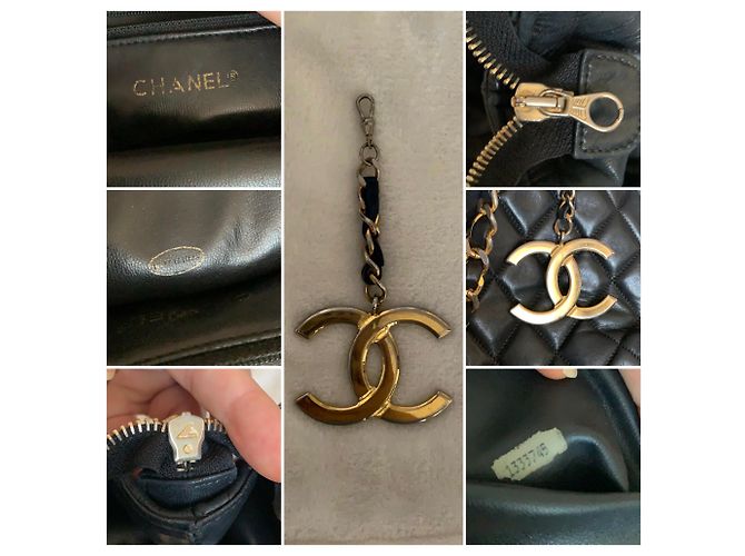 Mademoiselle Chanel Sacolas Preto Dourado - vista 8