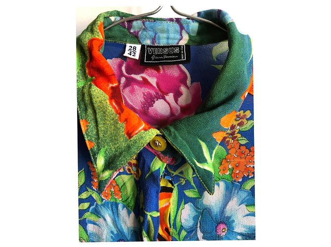 Gianni Versace Hemd mit Blumenmuster Mehrfarben - Ansicht 3