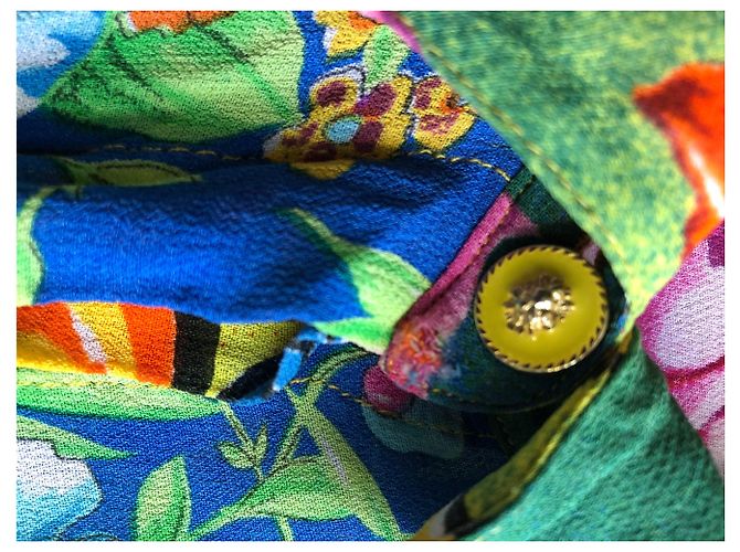 Gianni Versace Hemd mit Blumenmuster Mehrfarben - Ansicht 4