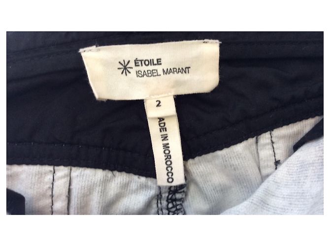 Isabel Marant Etoile Couro e minissaia minissaia Cinza antracite - vista 3