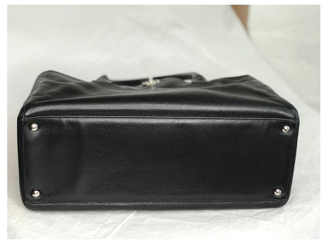 Chanel 35 Borsa tote Executive Cerf nera Nero - vista 10