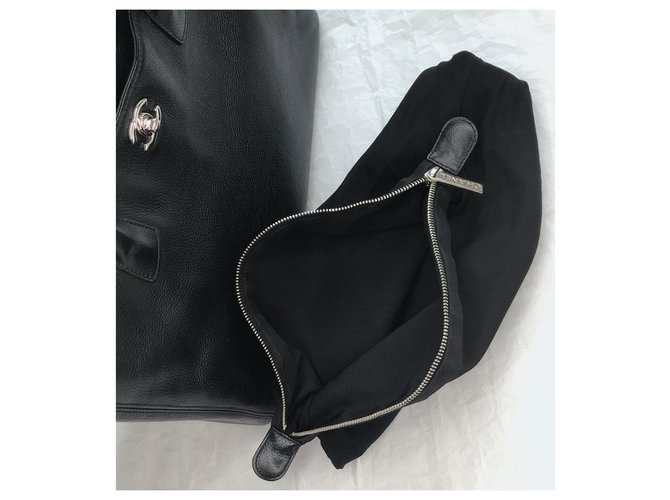Chanel 35 Borsa tote Executive Cerf nera Nero - vista 18