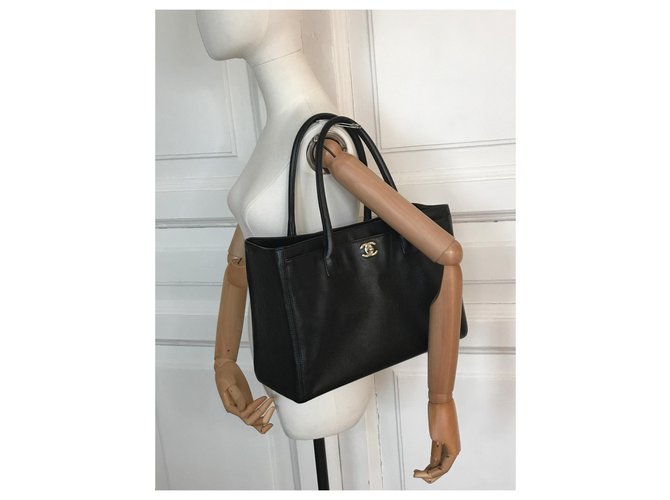 Chanel 35 Borsa tote Executive Cerf nera Nero - vista 5