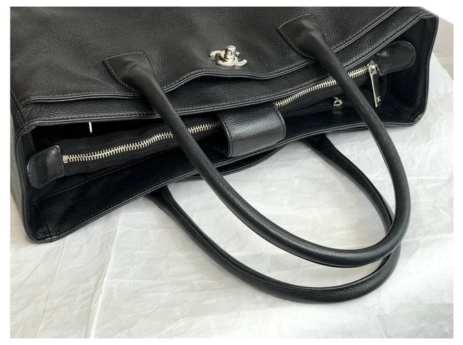 Chanel 35 Borsa tote Executive Cerf nera Nero - vista 9