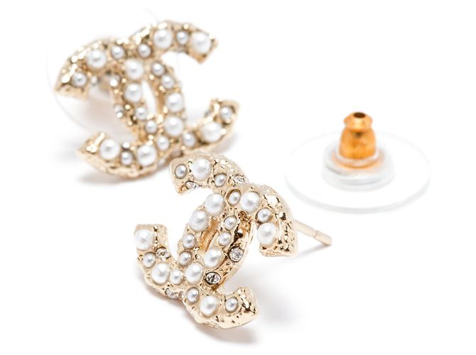 Chanel CC DIAMANTEN UND PERLEN Golden - Ansicht 2