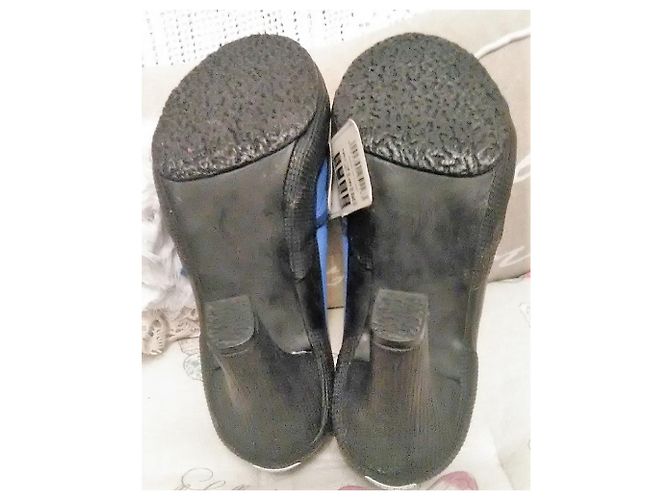 BASKETS À TALONS SUPERGA Bleu - vue 4