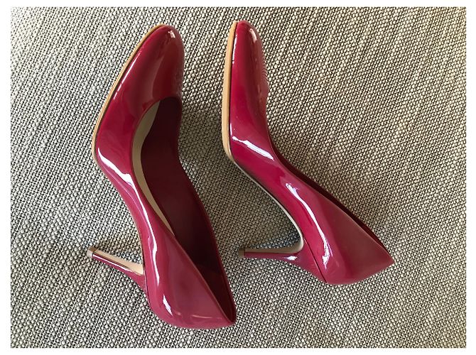 Décolleté Christian Dior in vernice rossa Rosso - vista 4