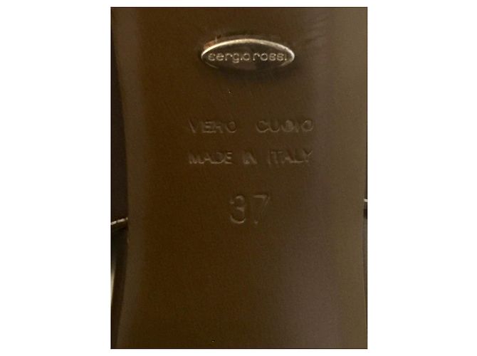 Decolleté Sergio Rossi Marrone - vista 5