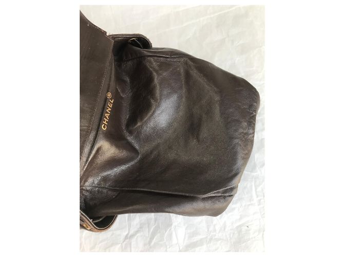 Chanel Mochila icónica Duma Brown Vintage Castaño Marrón oscuro - vista 19