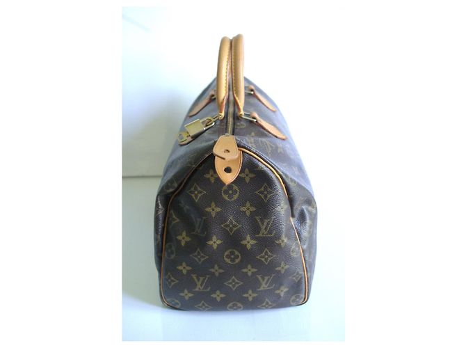 Louis Vuitton Speedy 35 Monogramm Hellbraun - Ansicht 4