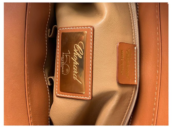 Chopard Borsa da donna in pelle abbinata a pony stampato leopardato Caramello - vista 8