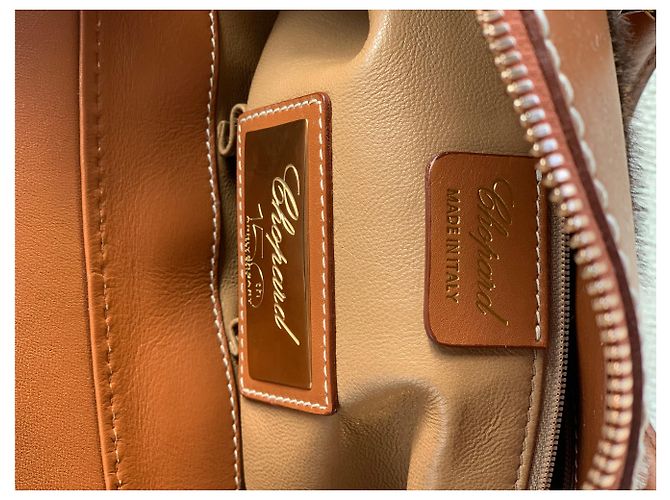 Chopard Borsa da donna in pelle abbinata a pony stampato leopardato Caramello - vista 9