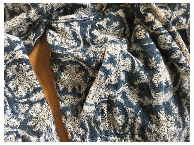 Ralph Lauren kurze Baumwoll-Bikerjacke Blau - Ansicht 4