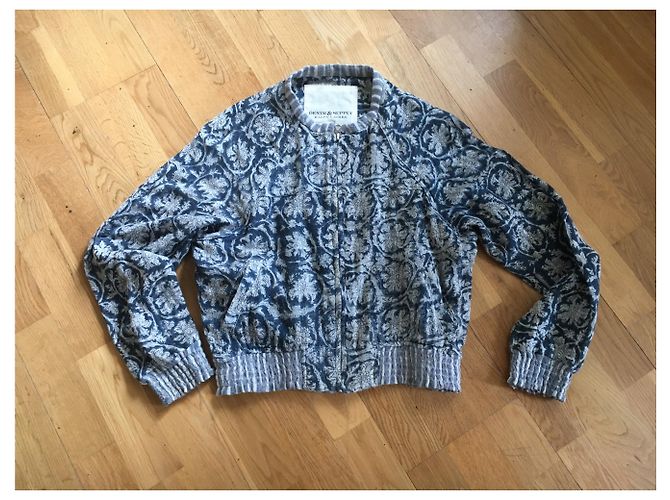 Ralph Lauren kurze Baumwoll-Bikerjacke Blau - Ansicht 6