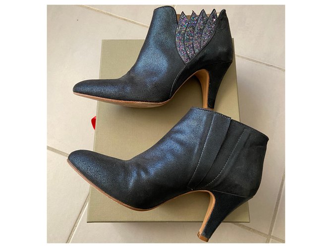 Patricia Blanchet Botines Azul marino - vista 3