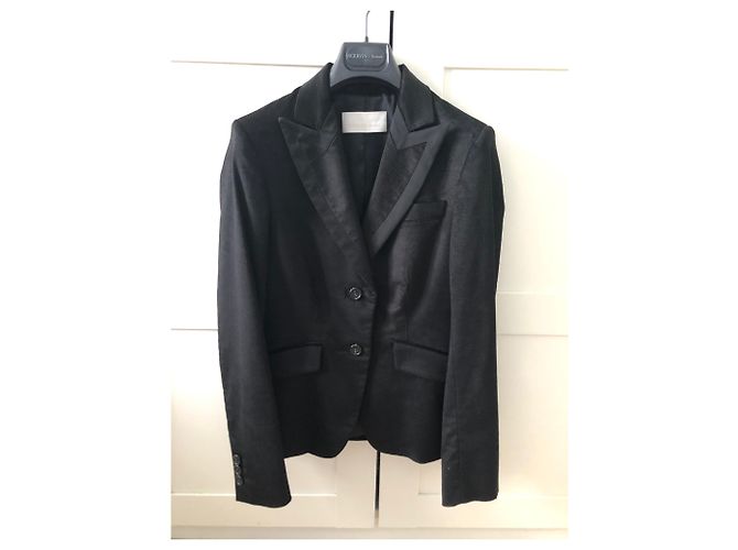 Ermanno Scervino Samtjacke Schwarz - Ansicht 2