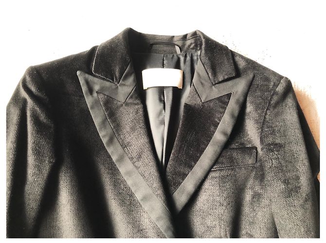 Ermanno Scervino Samtjacke Schwarz - Ansicht 3