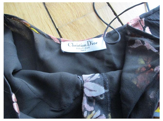 Christian Dior Camisón de seda, taille 38. Multicolor - vista 2