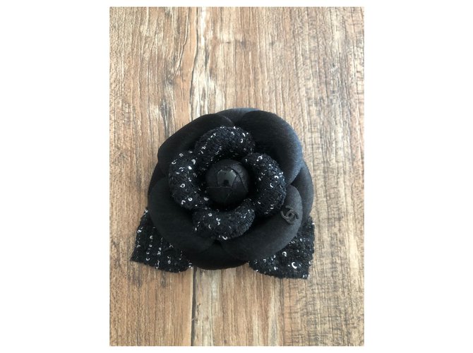 Chanel CAMELIA Negro Azul marino - vista 2