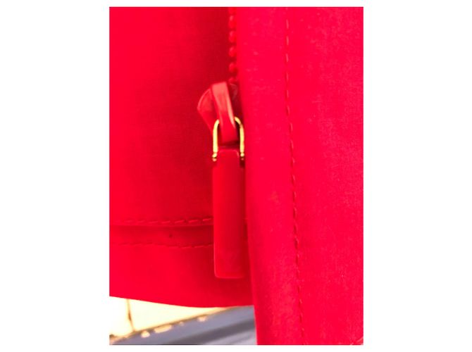 Gabardina Louis Vuitton de algodón fucsia Rosa - vista 3
