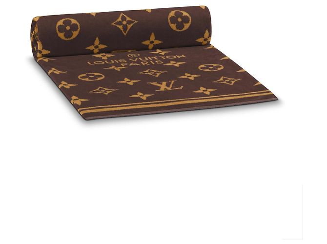 Louis Vuitton Serviette de plage LV neuve Marron - vue 2
