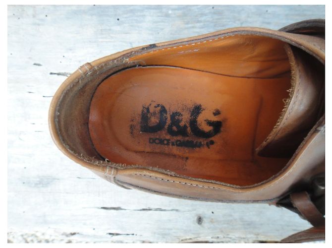 scarpe con fibbie Dolce & Gabbana p 41,5 Caramello - vista 2