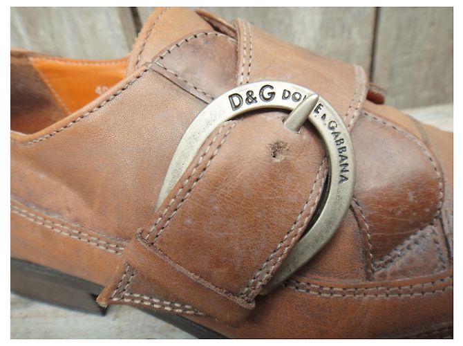 scarpe con fibbie Dolce & Gabbana p 41,5 Caramello - vista 5