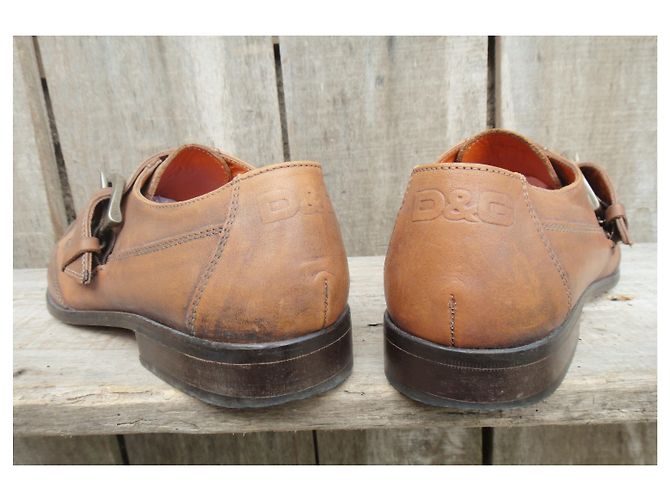 scarpe con fibbie Dolce & Gabbana p 41,5 Caramello - vista 7
