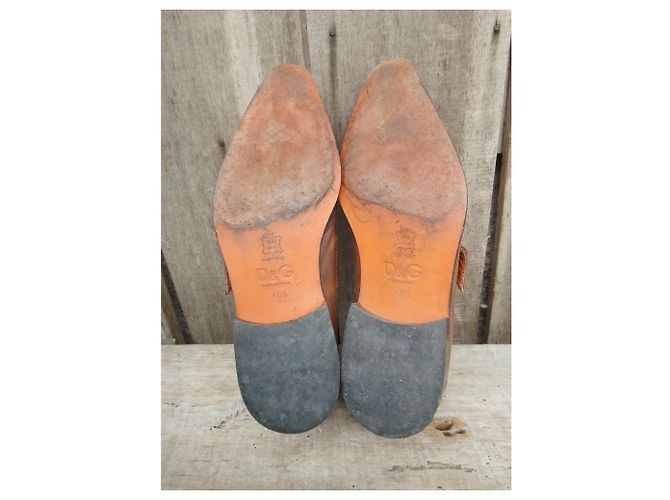 scarpe con fibbie Dolce & Gabbana p 41,5 Caramello - vista 8
