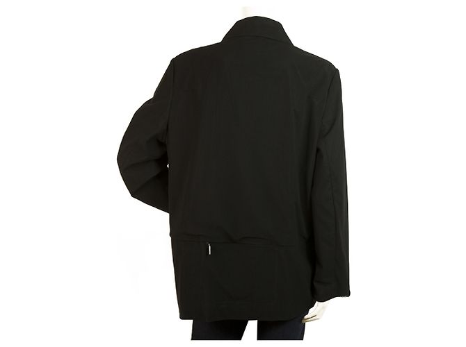 Laurèl Laurel Jeans Black Mesh Lined Fabric Button Front Lightweight Jacket size 40 - view 2