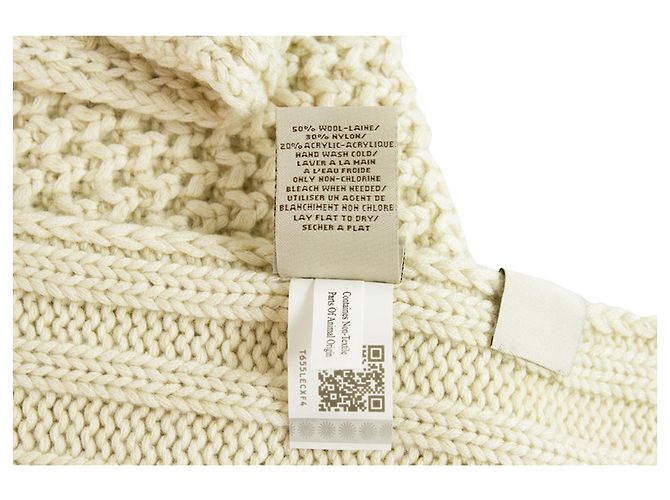 UGG Cream Knit Woolen Sehr lange warme Winterschal Wrap Cache Col. - Ansicht 5