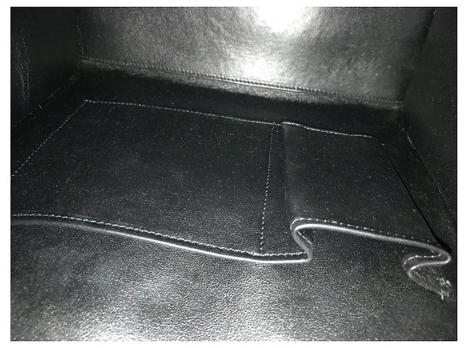 Borsa Céline Luggage Rossa ed Eggshell Pelle e Lino Rosso Bianco sporco - vista 7