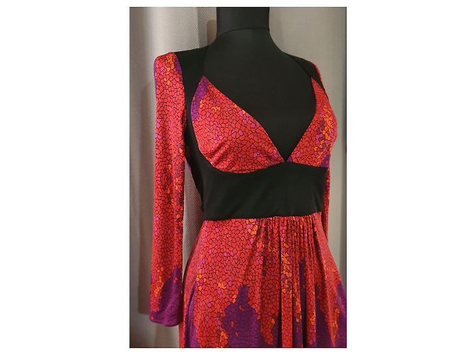 Autre Marque Mara Hoffman Seidenkleid mehrfarbig Mehrfarben - Ansicht 2
